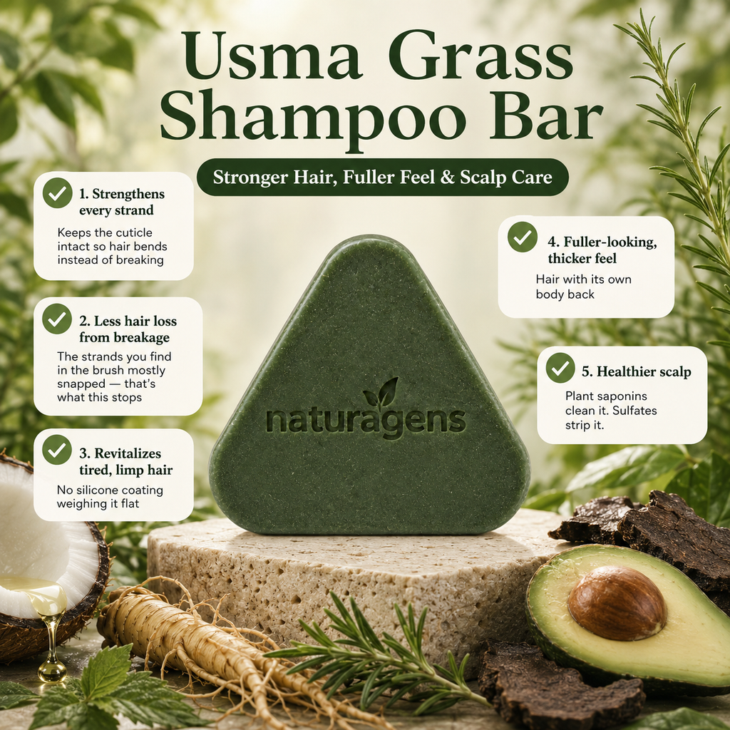 Usma Grass Strengthening Shampoo Bar